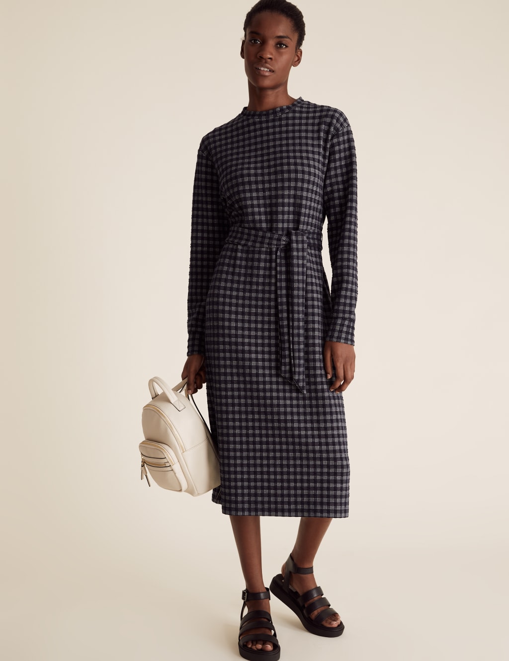 M&s checked dress 2025