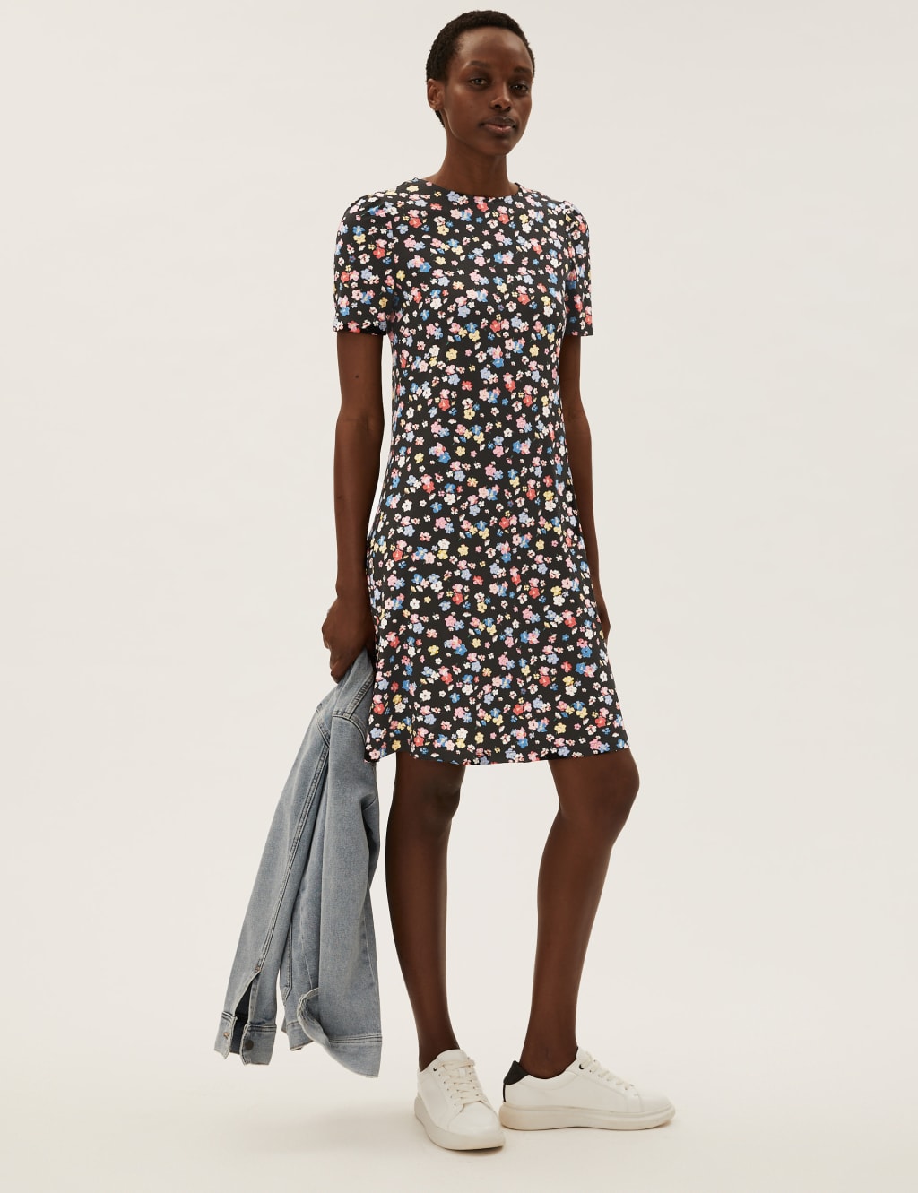 M&s jersey swing dress best sale