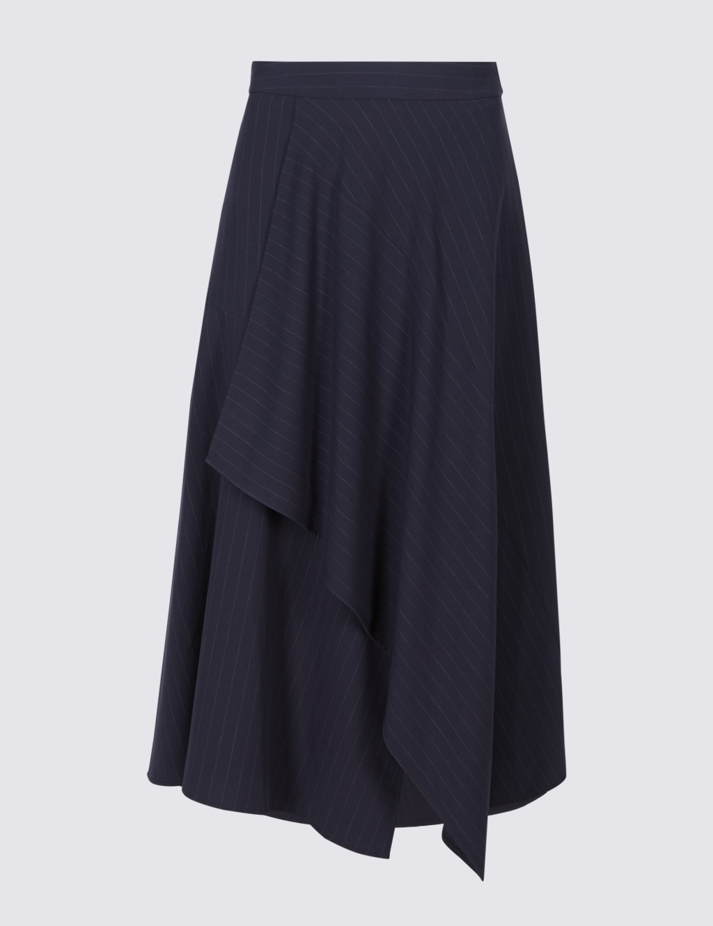 Deconstructed Stripe Wrap Midi Skirt 2 of 5