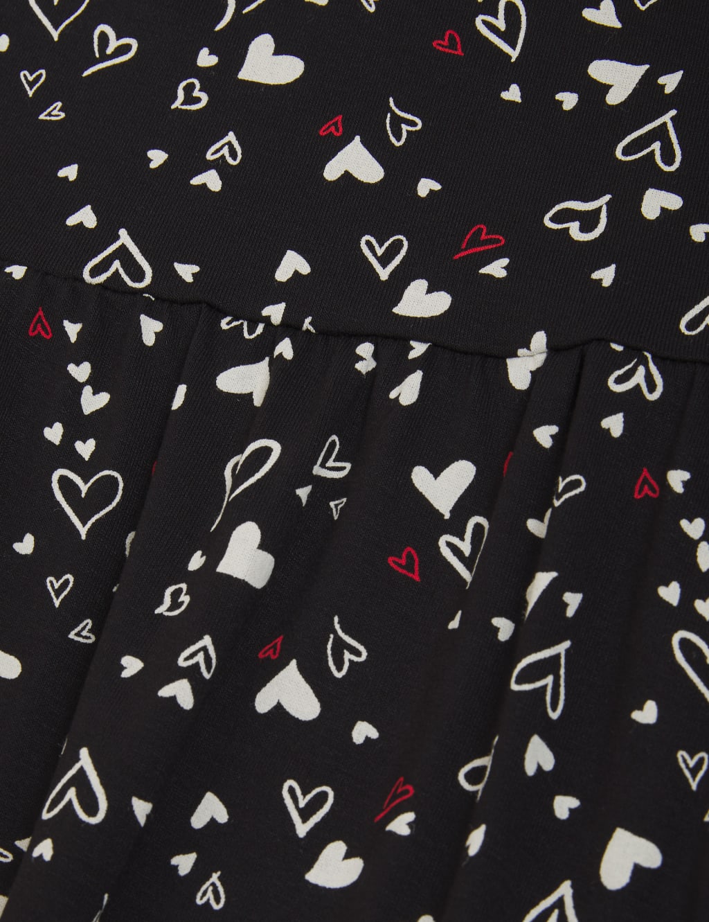 Jersey Heart Print Midi Tiered Dress 6 of 6