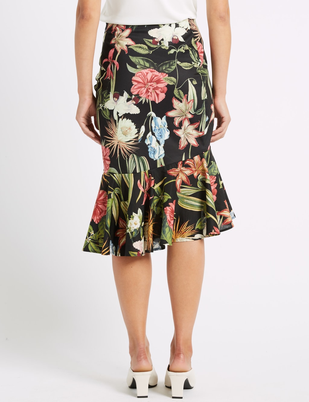 Frill Hem Floral Print Wrap Skirt 5 of 6