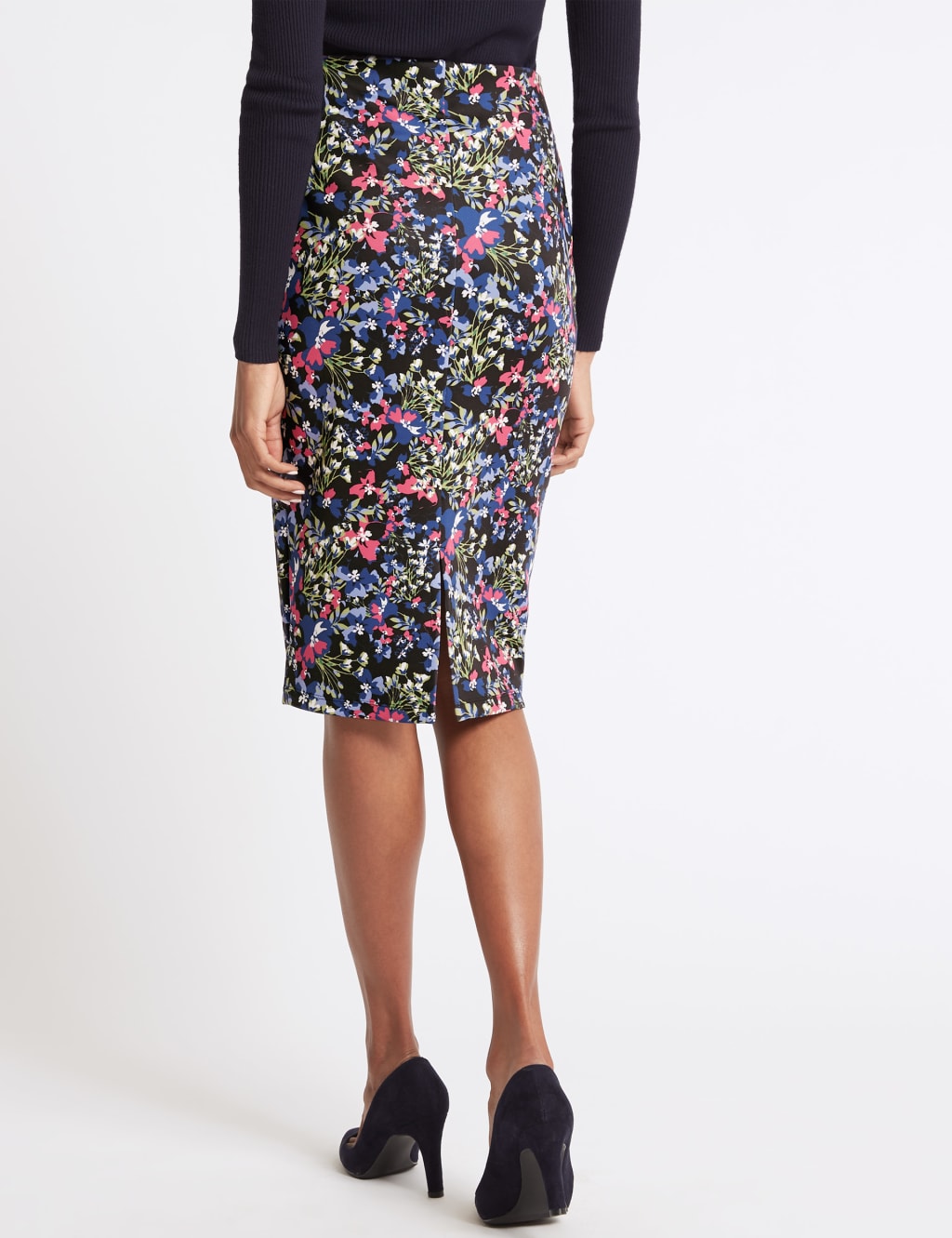 Floral Print Pencil Skirt 5 of 6