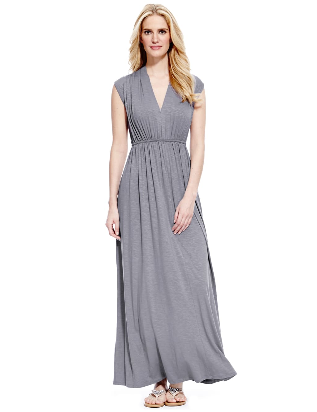 Slub Maxi Dress 1 of 5