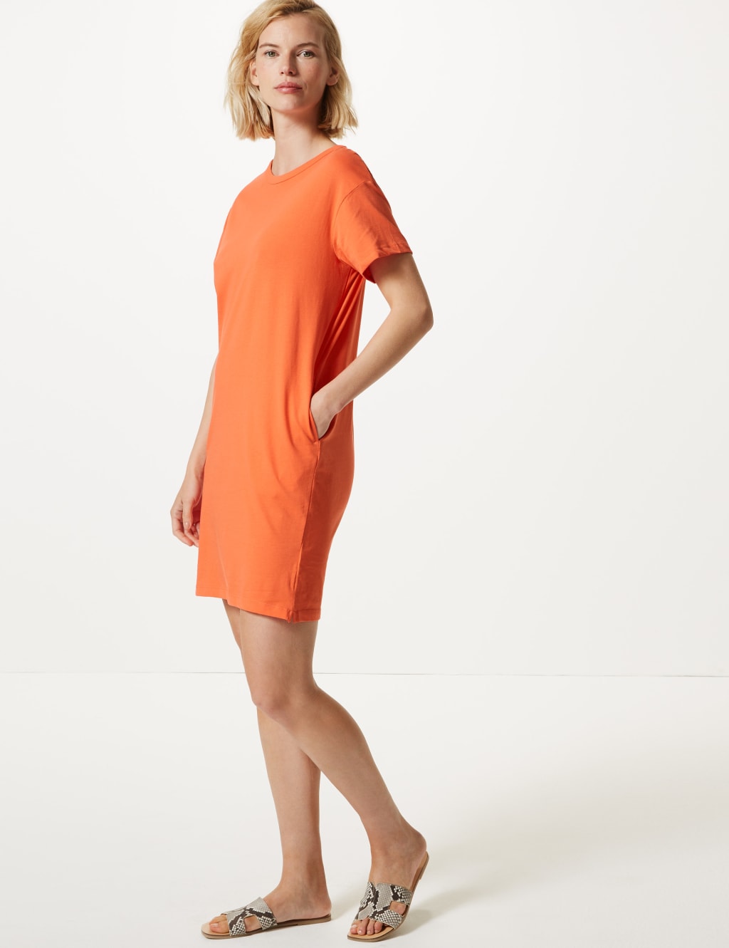 T shirt dress m&s online