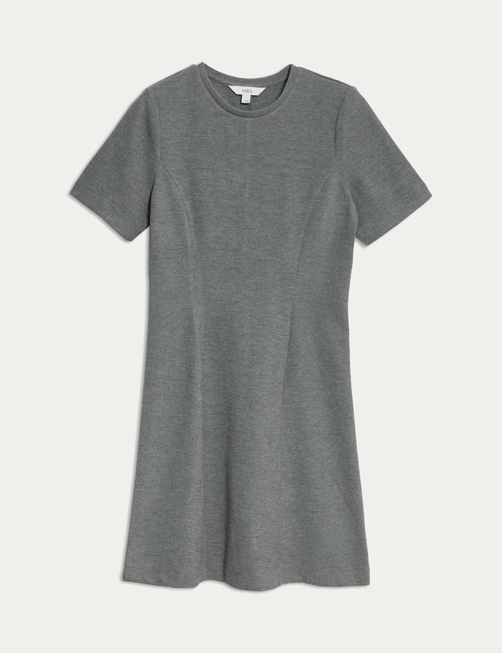 Jersey Round Neck Mini T-Shirt Dress 2 of 6