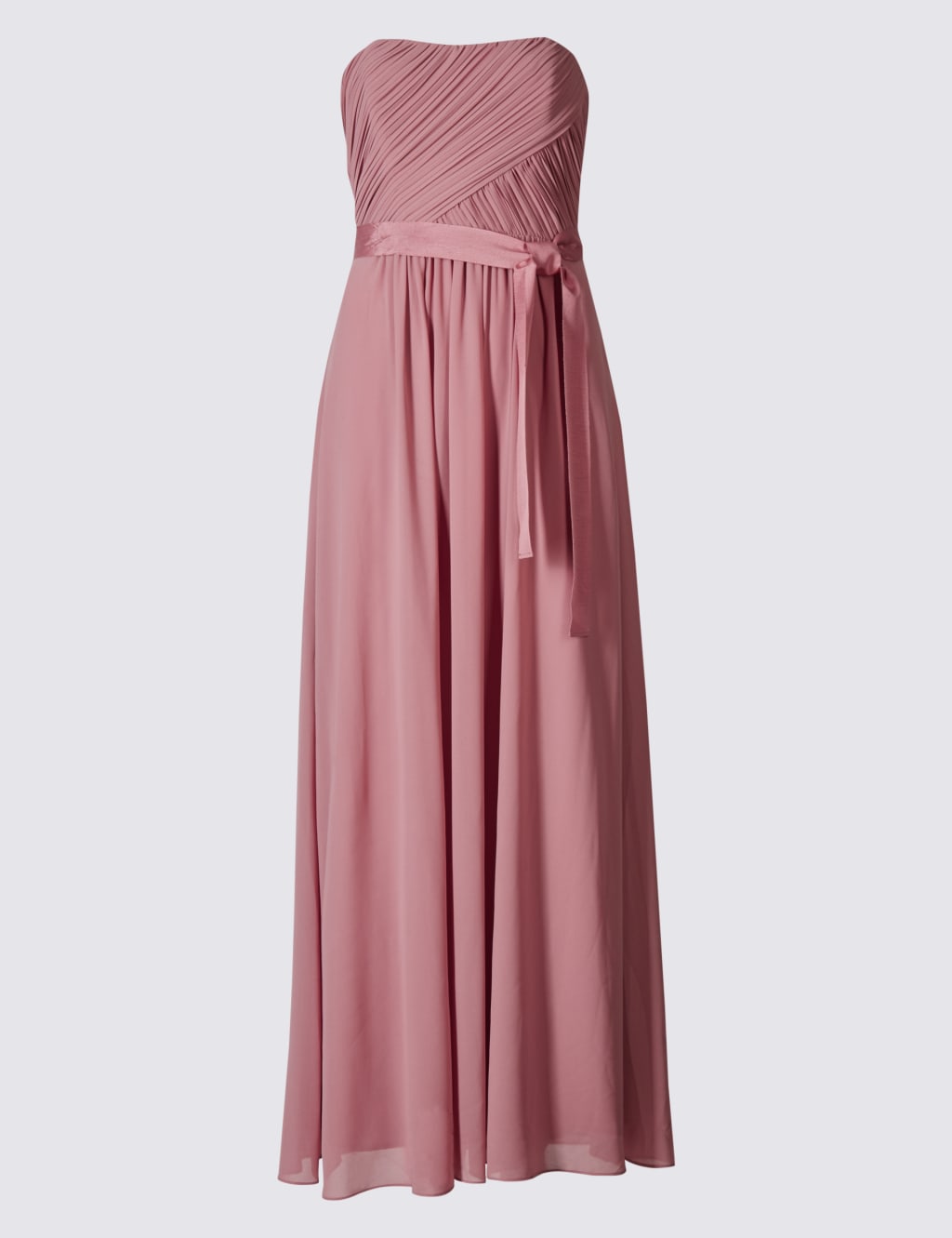 Detachable Straps Pleated Maxi Dress 2 of 5