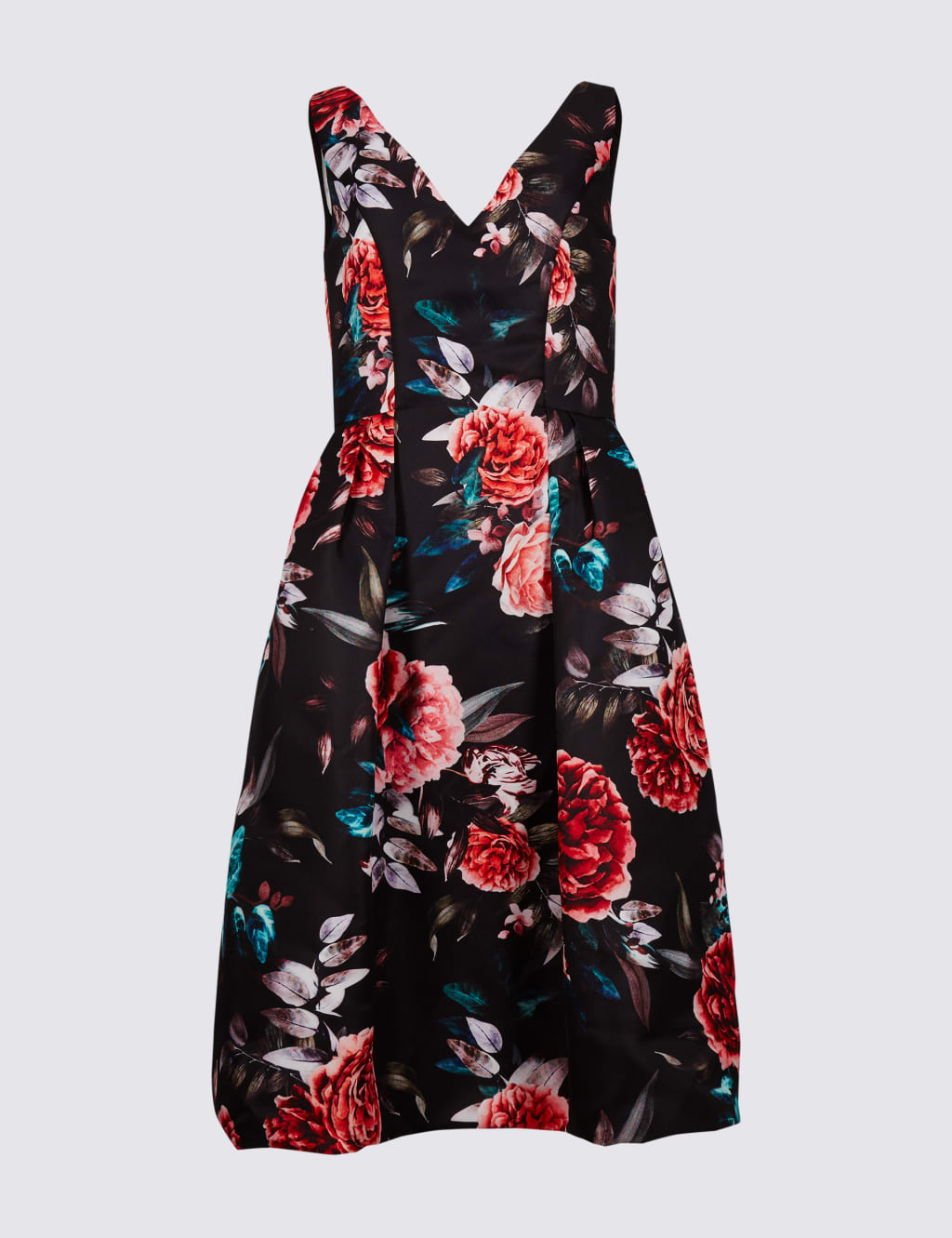 Floral Print Prom Skater Dress 2 of 5