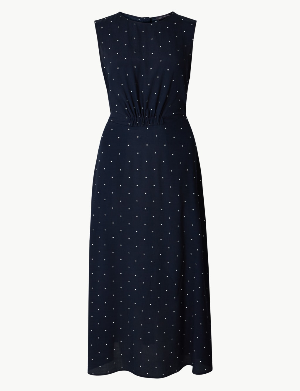 Star Print Waisted Midi Dress 2 of 4