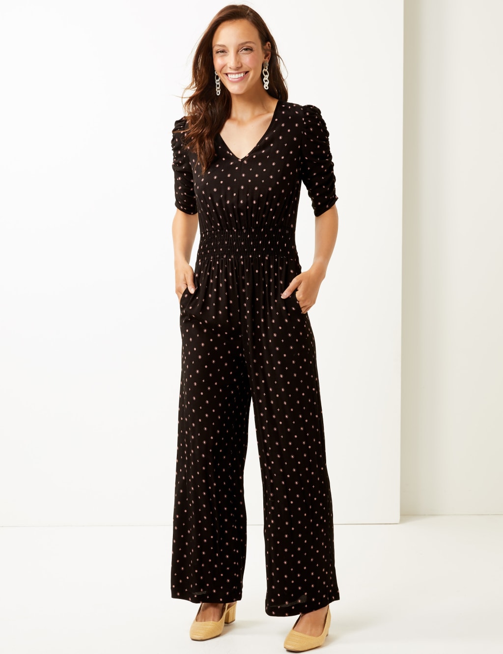 M&s spotty jumpsuit on sale