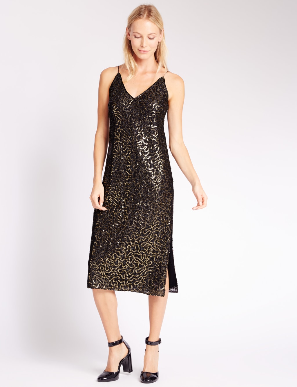 Sequin Slip Dress 1 of 4