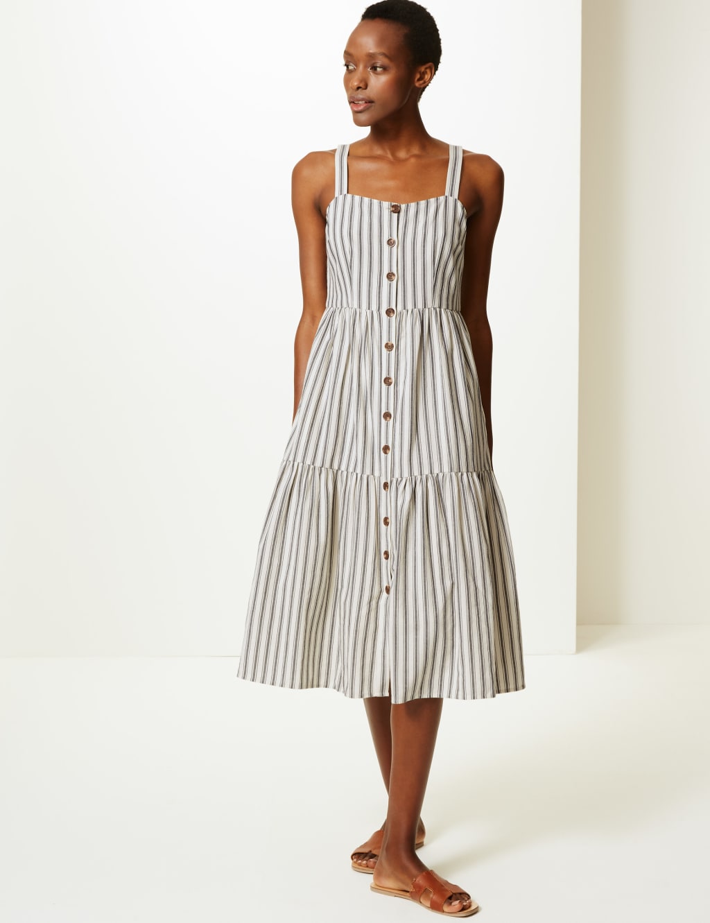 M&s striped dress 2025