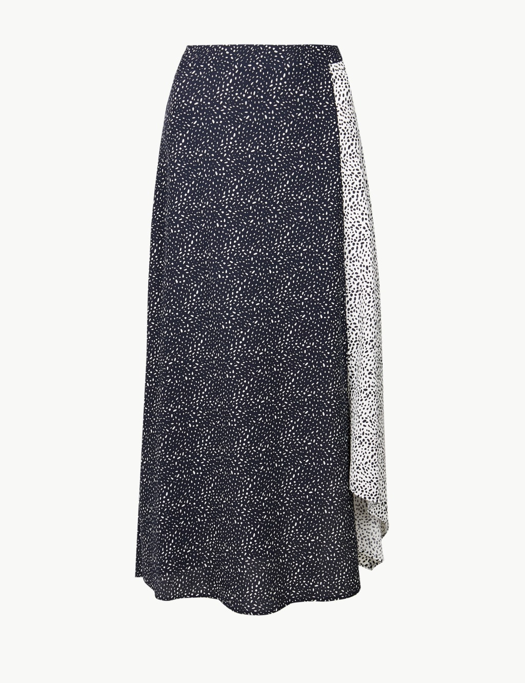 Polka Dot Asymmetric Midi Skirt 2 of 4