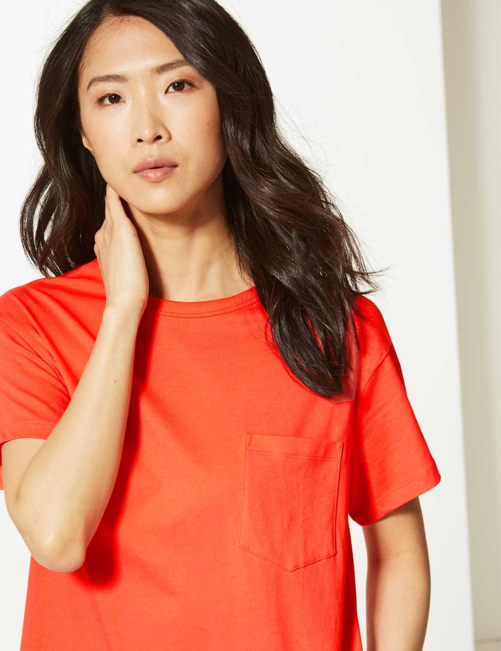 Pure Cotton Patch Pocket T Shirt Dress M S Collection M S