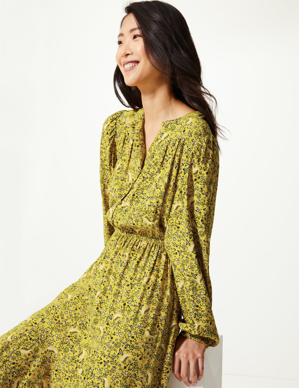 M&s ditsy floral dress sales
