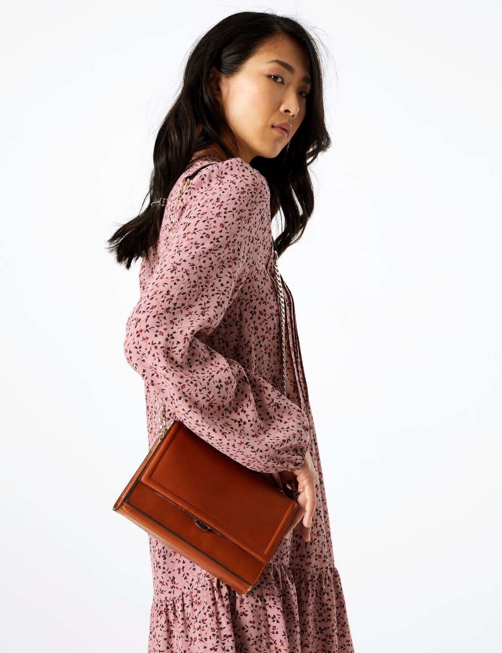 Ditsy Floral Print Relaxed Mini Dress 1 of 5