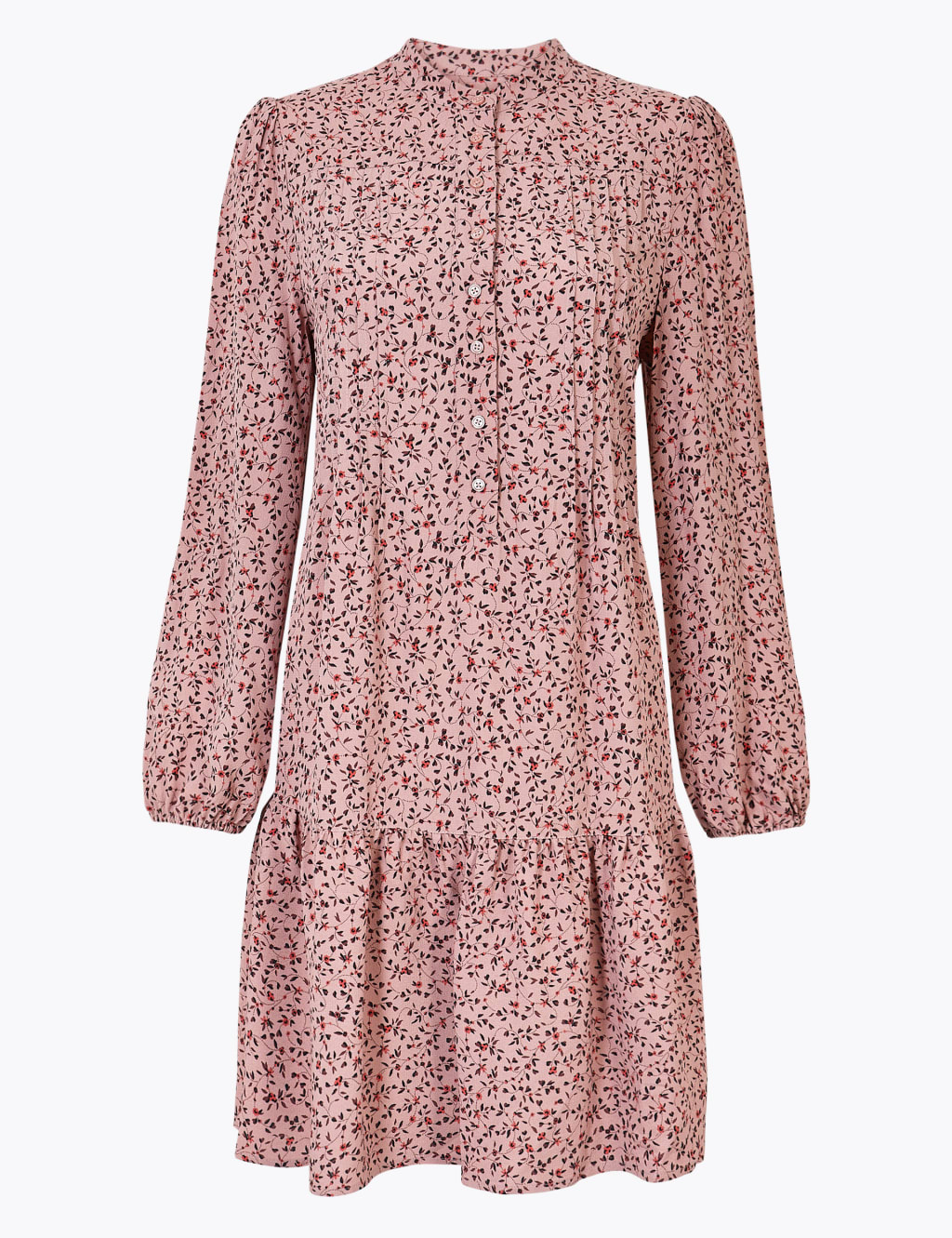 Ditsy Floral Print Relaxed Mini Dress 2 of 5