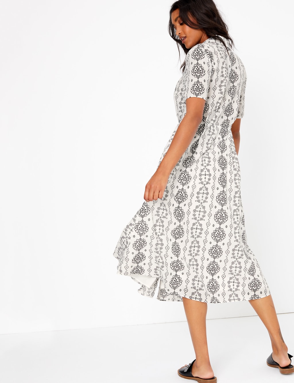 Printed Shirt Midi Dress 5 of 6