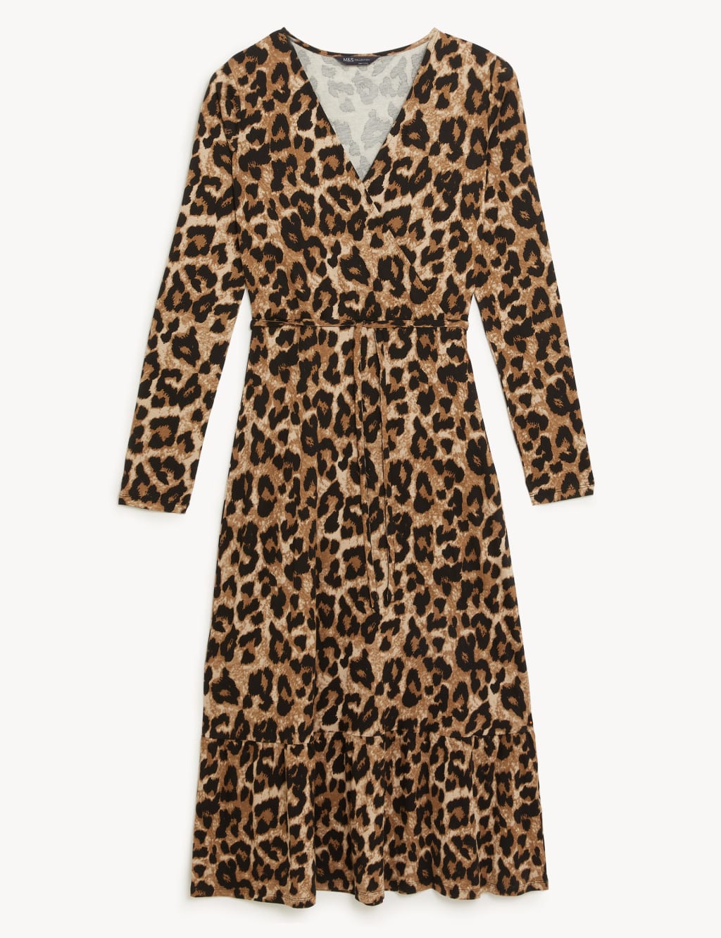 Jersey Printed Wrap Midi Tea Dress 2 of 5