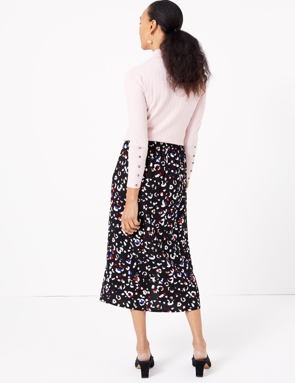 Animal Print Midi Straight Skirt 3 of 5