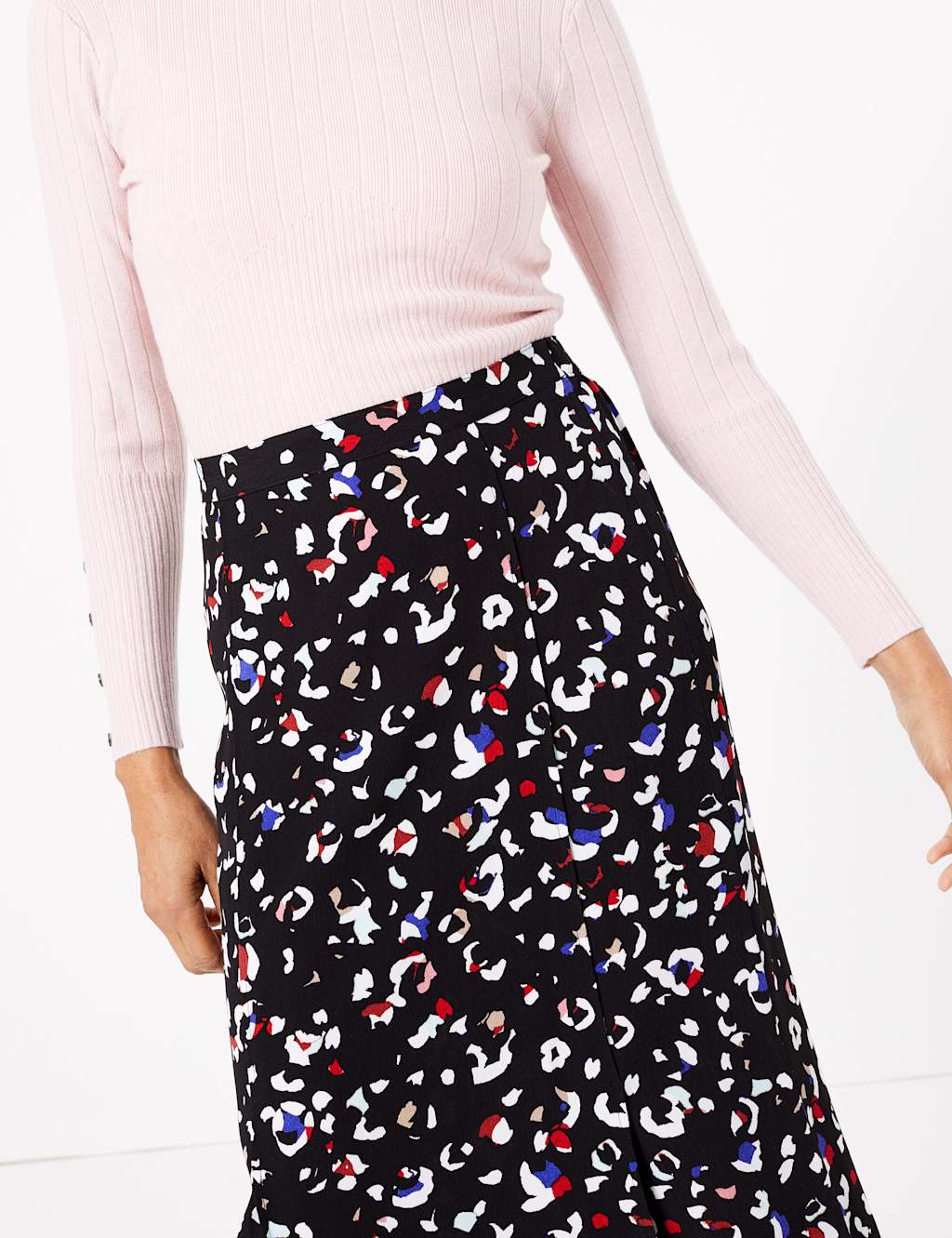 Animal Print Midi Straight Skirt 5 of 5