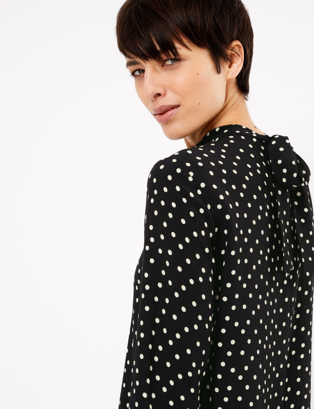 Polka Dot Relaxed Midi Dress 3 of 6