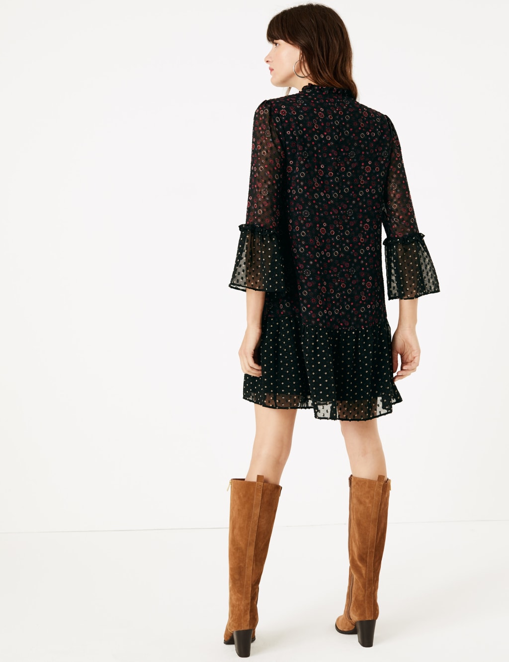 Floral Relaxed Mini Dress 4 of 5