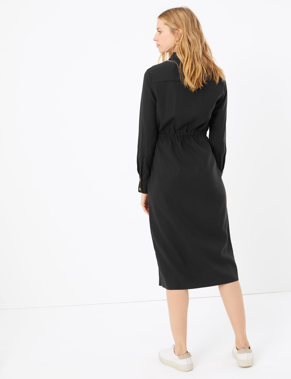 Pocket Utility Shirt Midi Dress 4 of 5