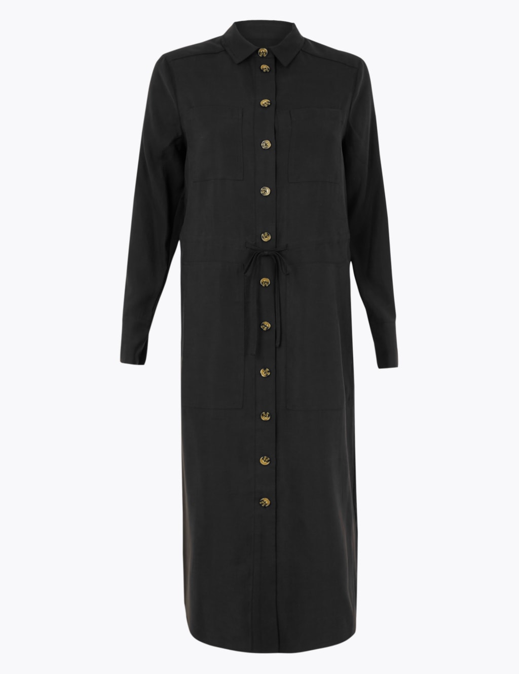 Pocket Utility Shirt Midi Dress 2 of 5