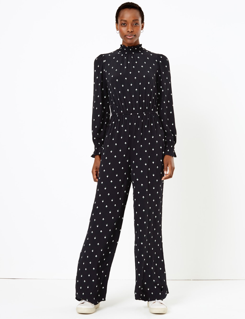 Heart print jumpsuit discount