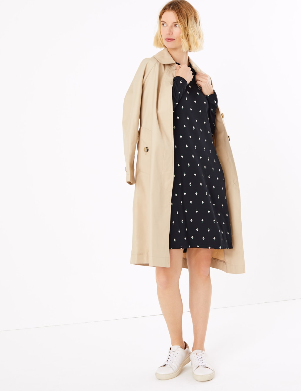 Heart Print Jersey Swing Dress 6 of 6
