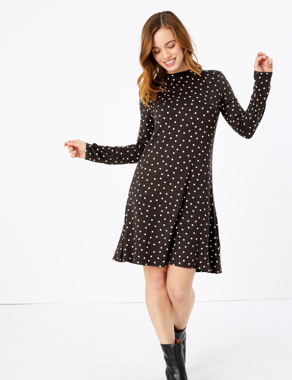 M&s jersey swing dress best sale