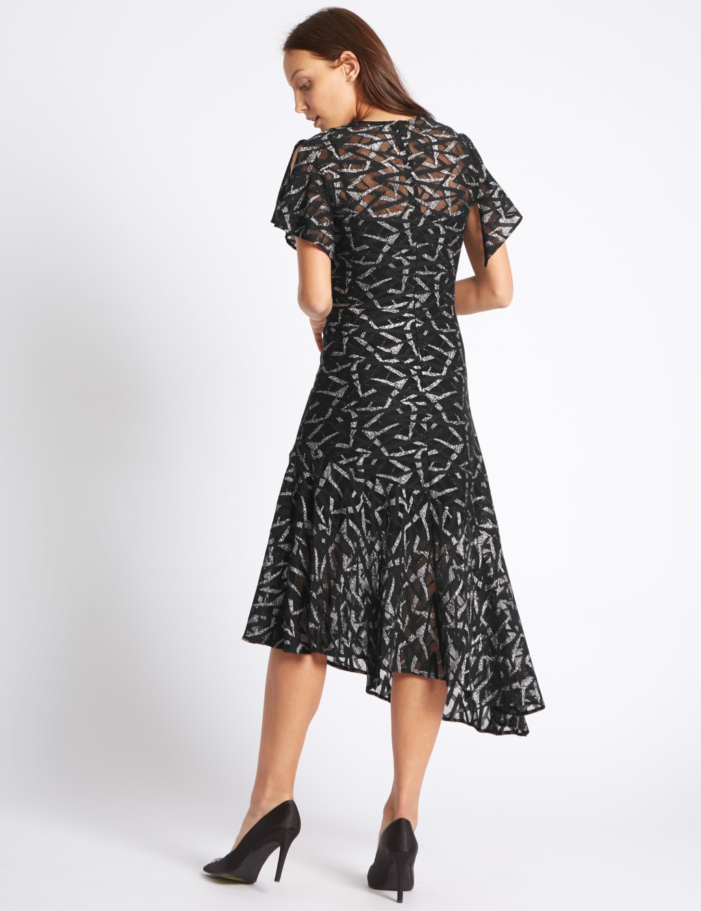 Asymmetric Lace Detail Tunic Dress 4 of 4