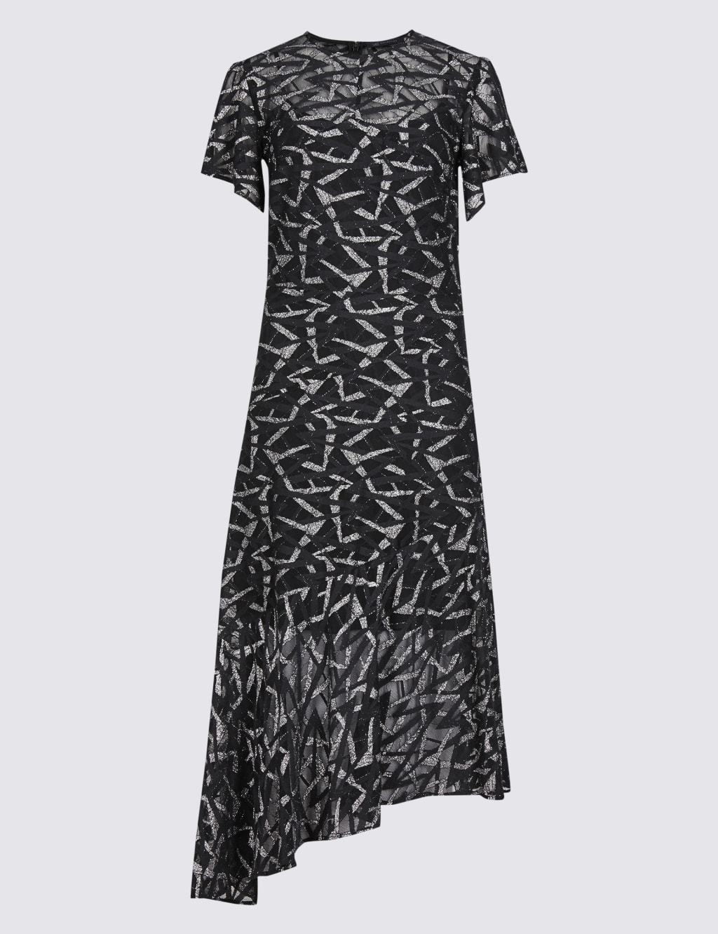 Asymmetric Lace Detail Tunic Dress 2 of 4