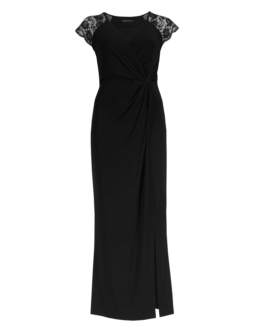 Floral Lace Shoulder Maxi Dress 2 of 5