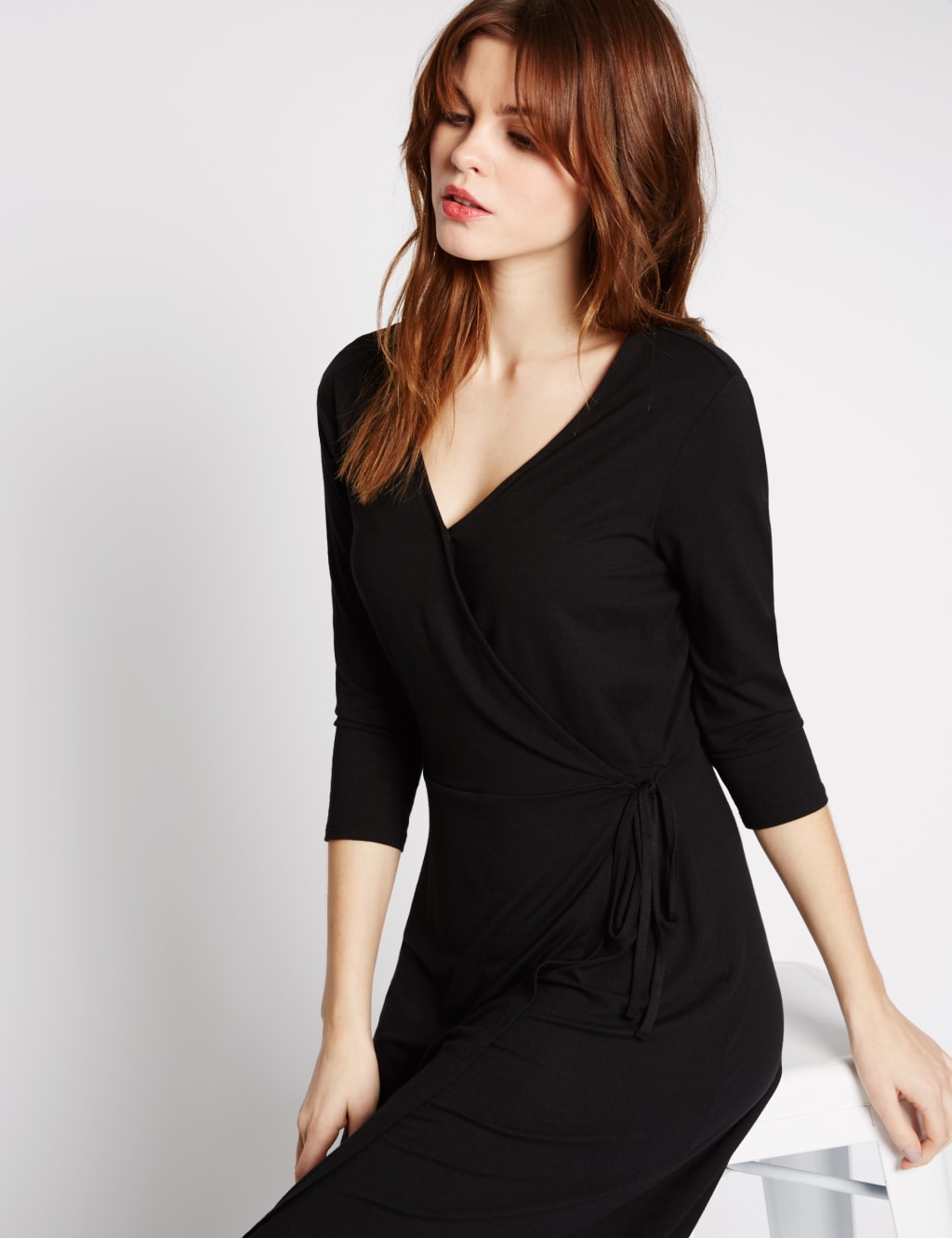 Wrap skater dress outlet