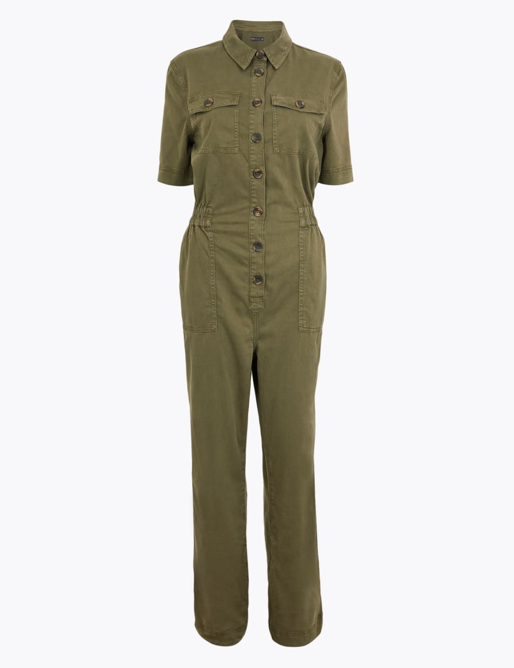 Button Front Utility Jumpsuit 2 of 4