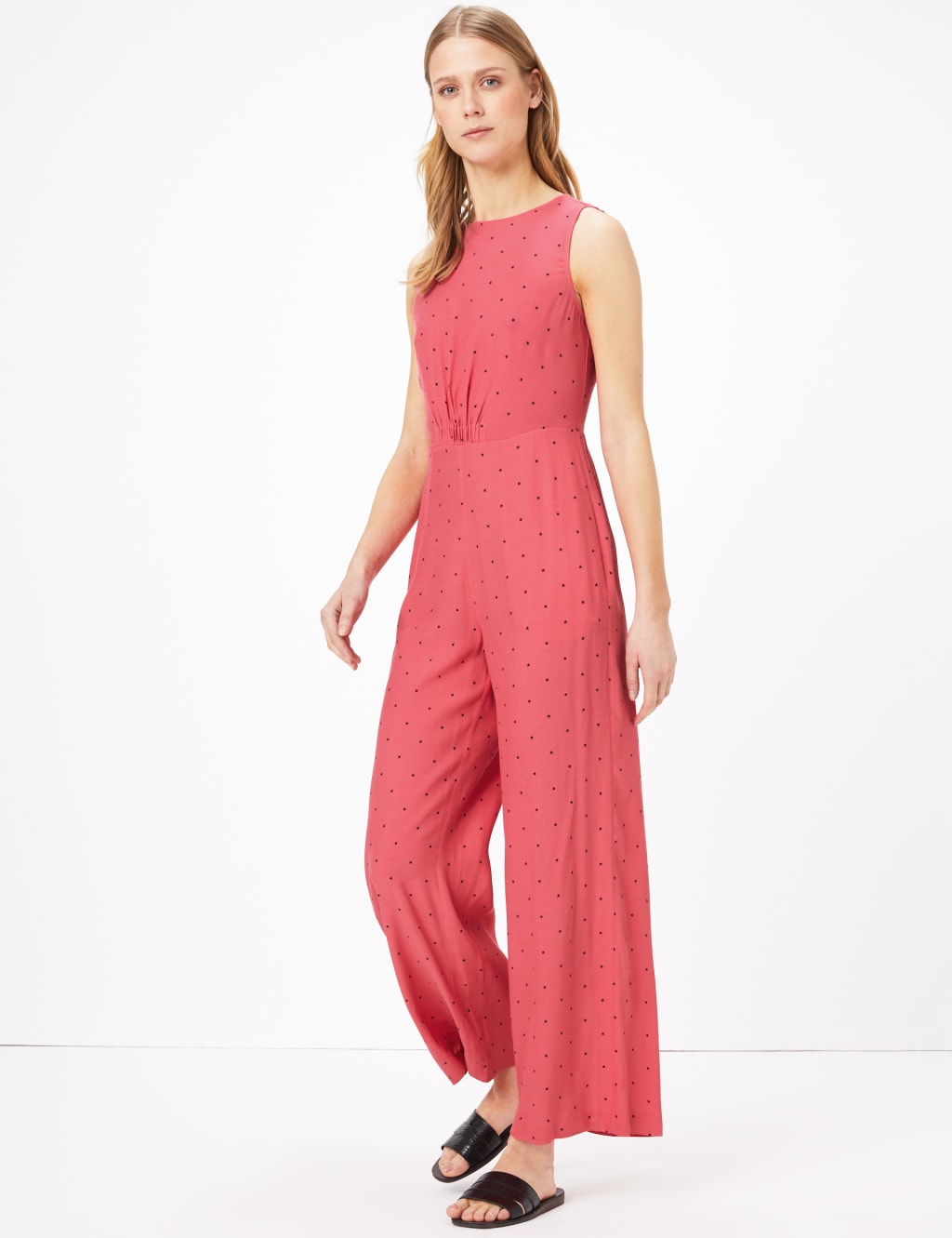 Printed Waisted Jumpsuit 1 of 4