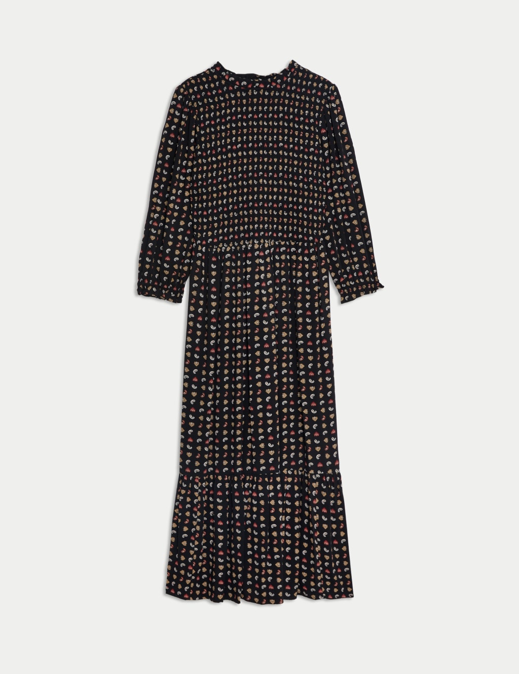 Printed Midi Waisted Dress M S Collection M S