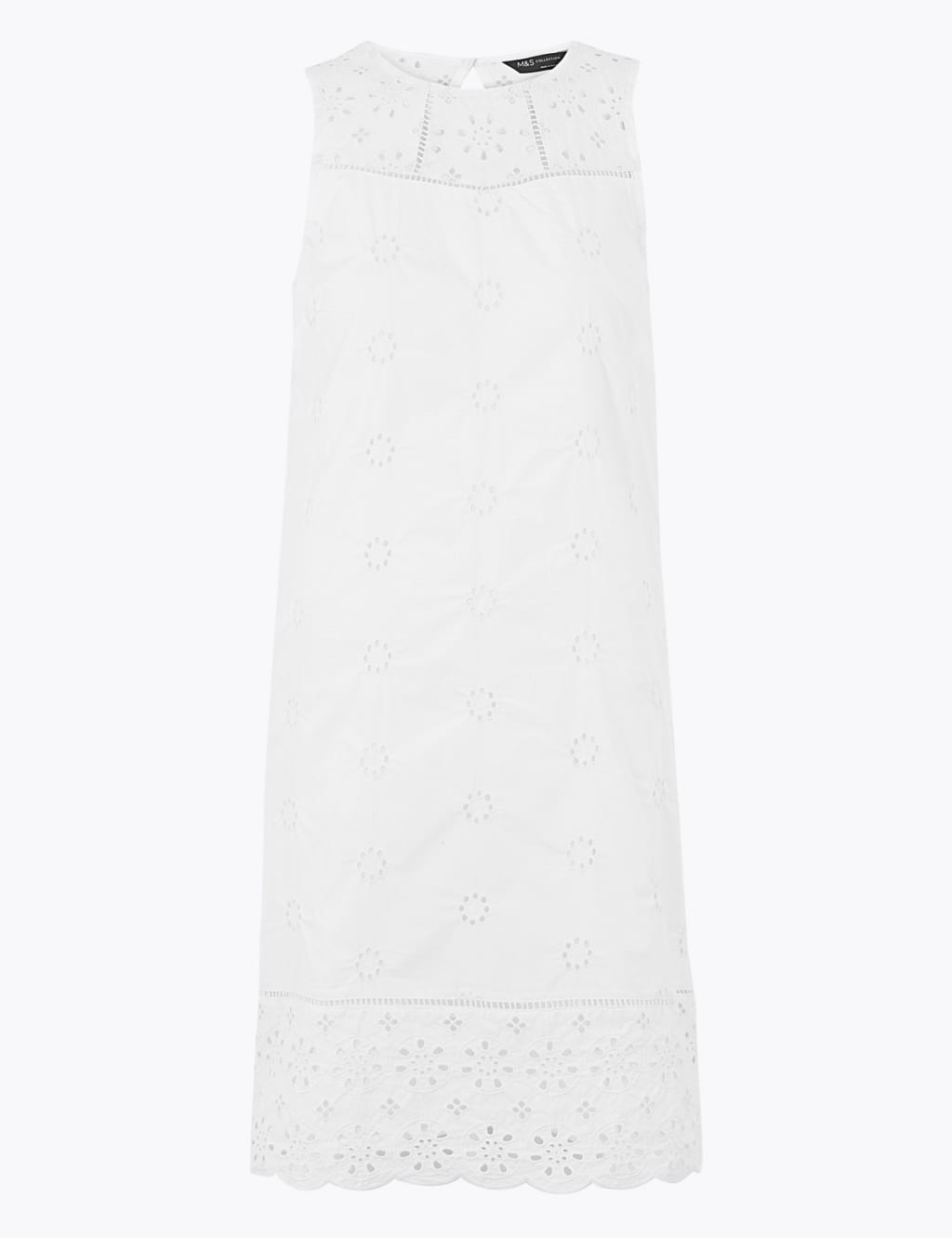 Pure Cotton Embroidered Shift Dress 1 of 1