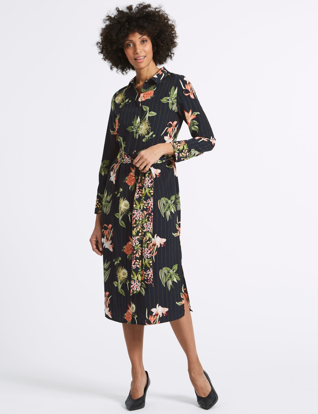 M&s long sleeve dress deals
