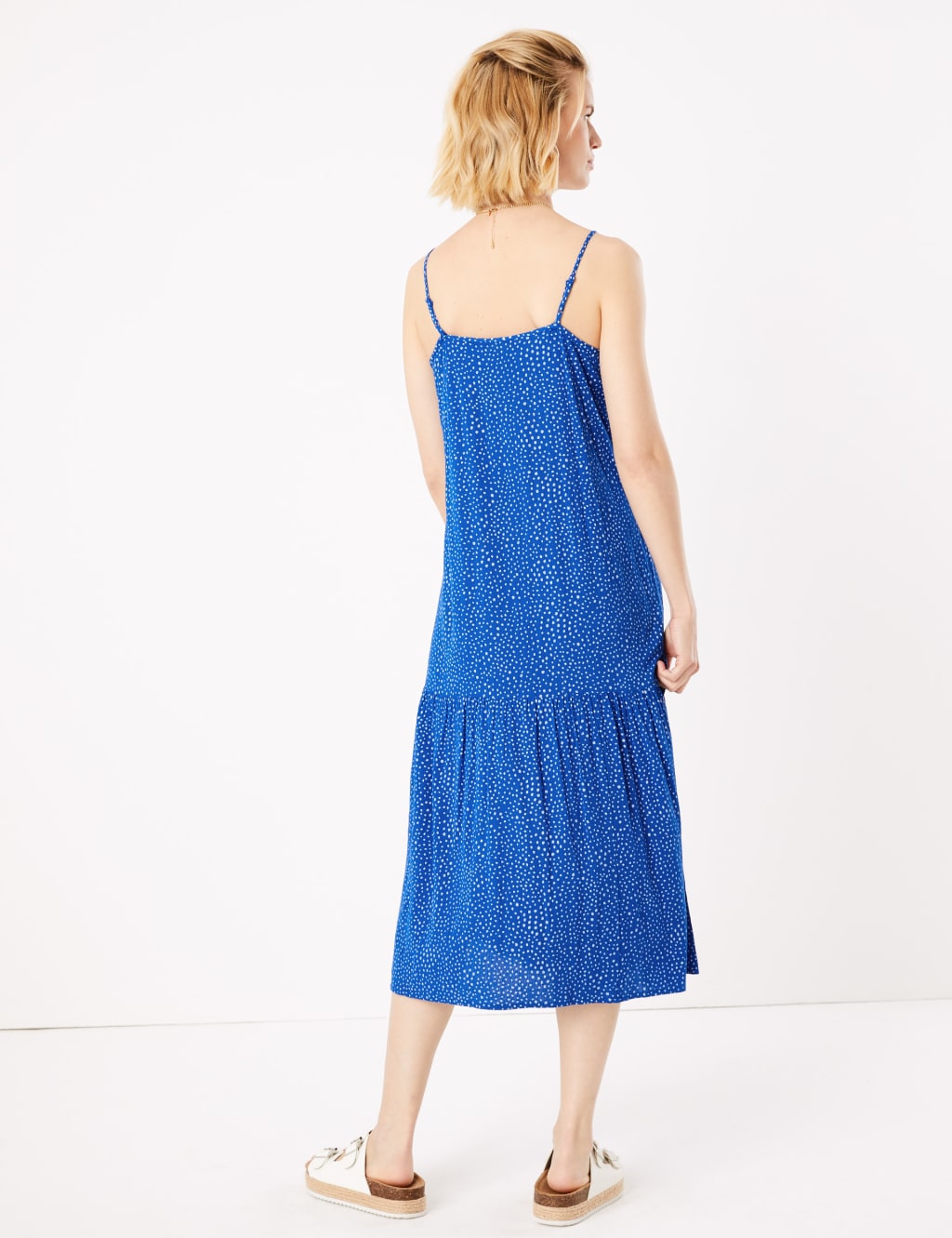 Polka Dot Midi Slip Dress M S Collection M S
