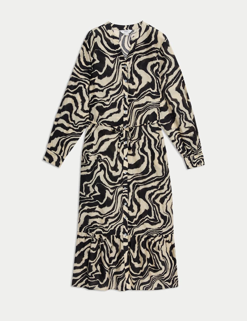 Lyocell Rich Printed Midi Relaxed Dress 2 of 7