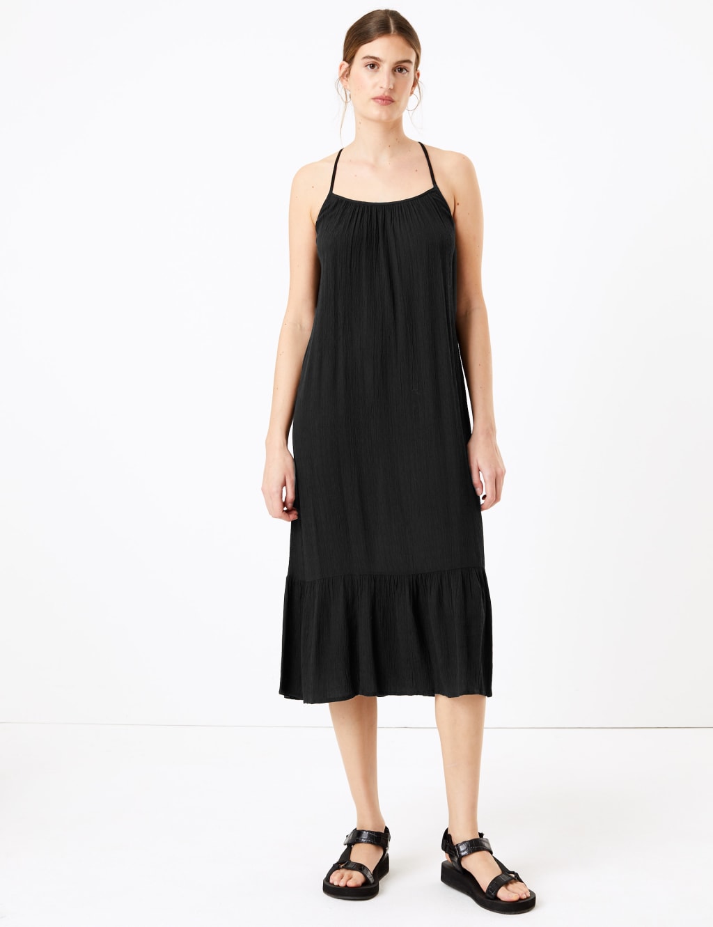 Racer Back Midi Slip Dress M S Collection M S