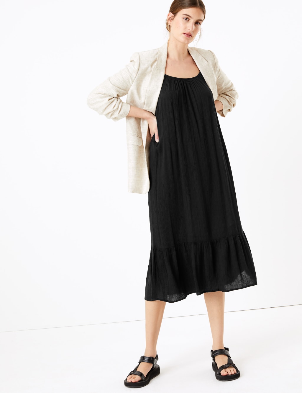 Racer Back Midi Slip Dress 3 of 4