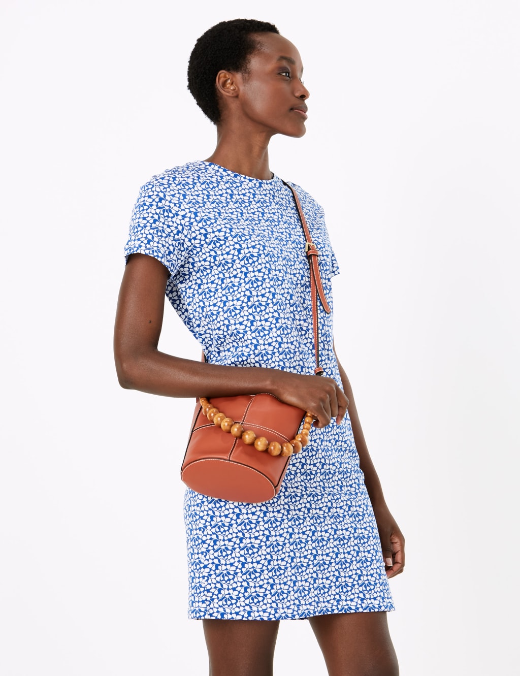 Pure Cotton Printed Mini T-Shirt Dress 3 of 4