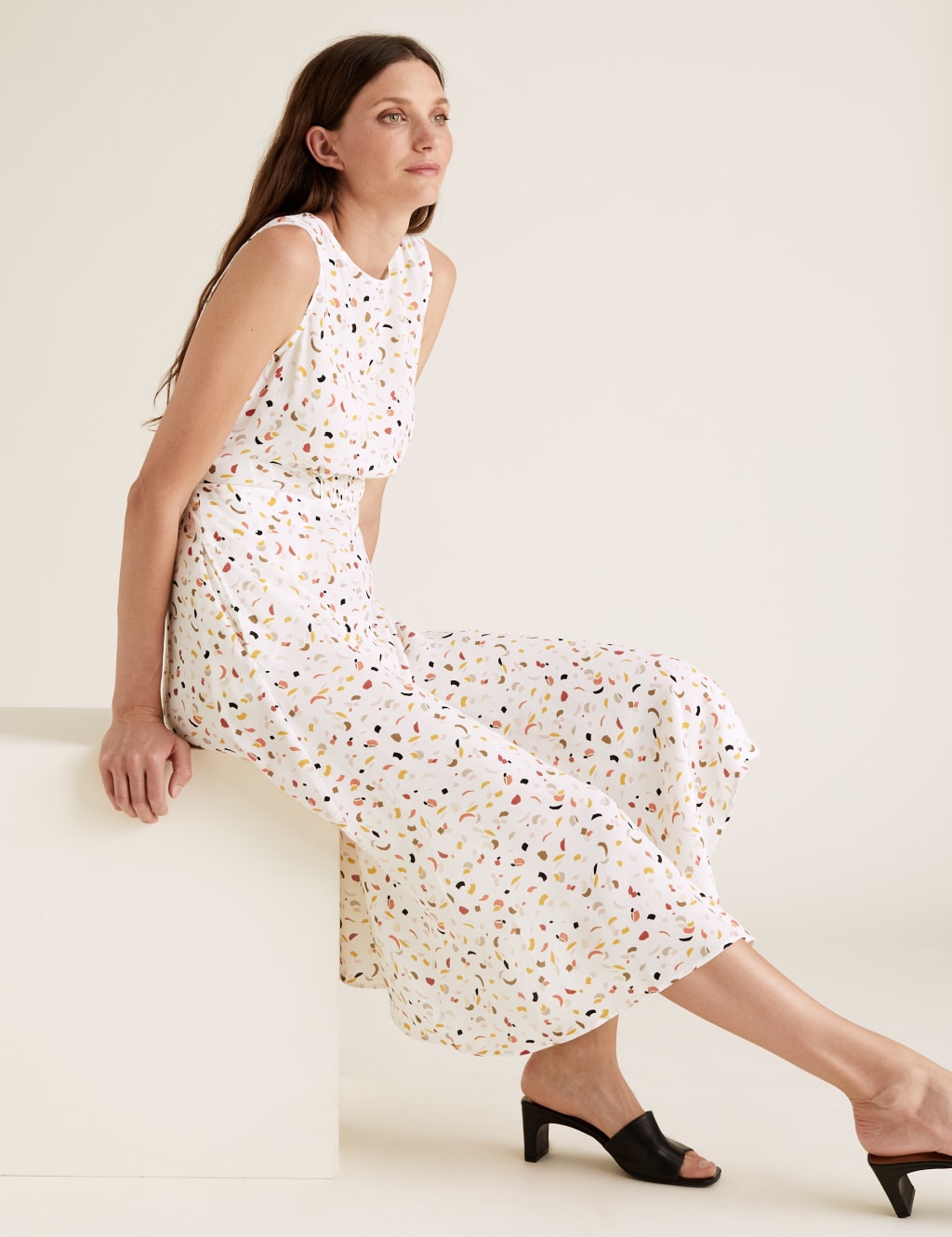 Open back skater dress top