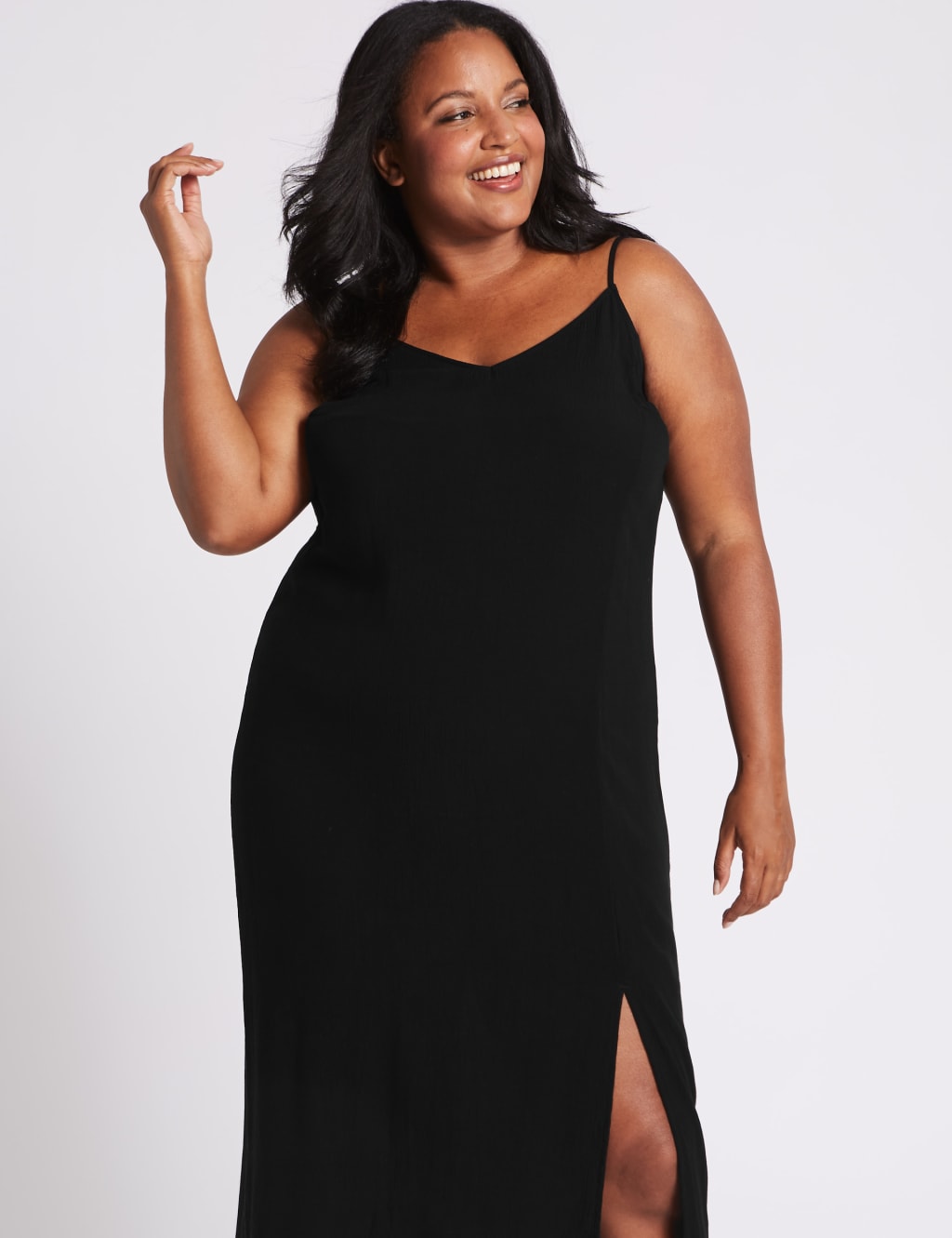 CURVE Slip Midi Dress M S Collection M S