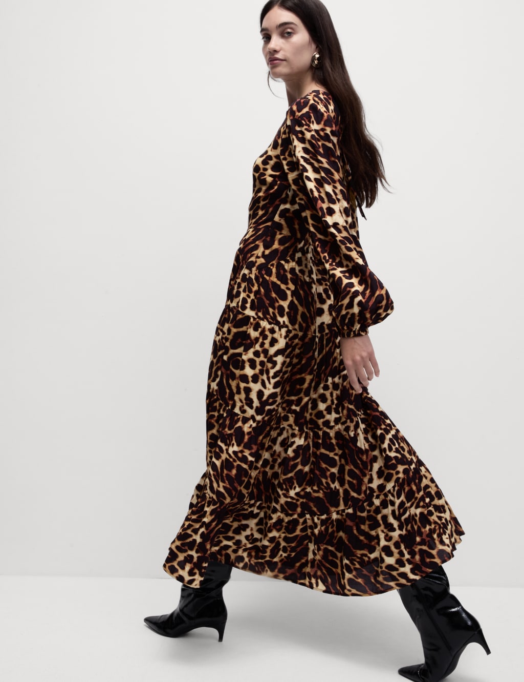 M&s tiger print dress clearance