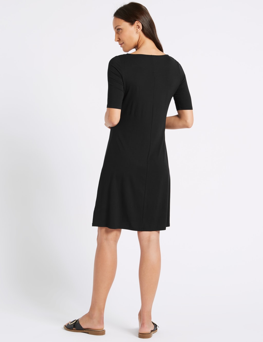 Jersey Half Sleeve Swing Dress 6 of 6