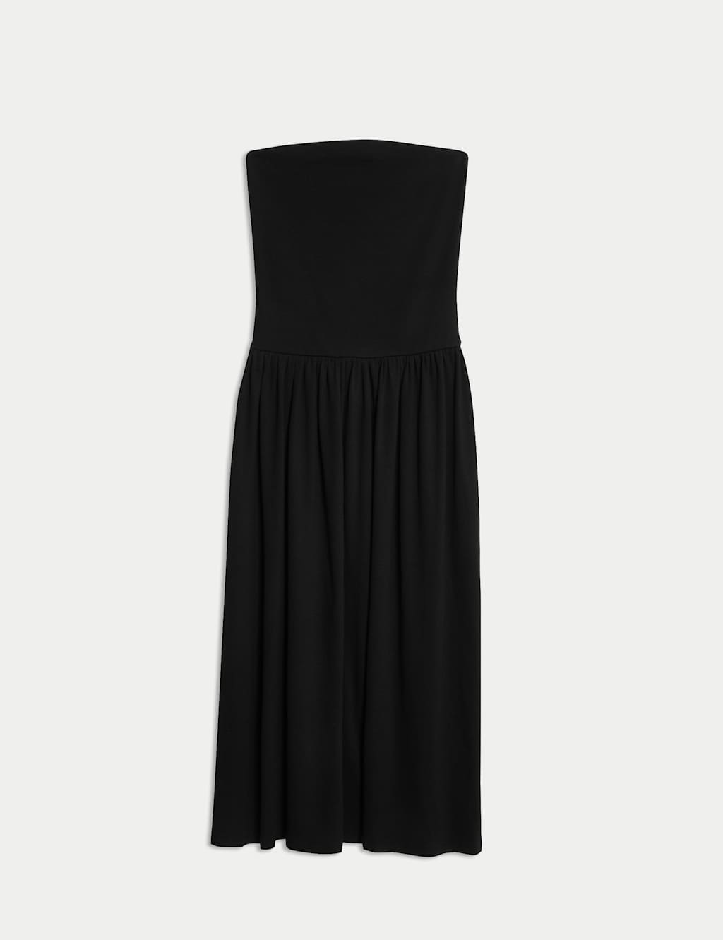 Cotton Rich Bandeau Midi Drop Waist Dress 2 of 5